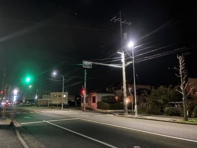 緊急自然災害防止対策事業　市道金光下竹線外５線外灯更新工事